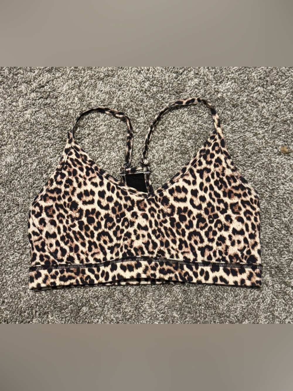 ZYIA Leopard Print Bralette in Nude and Black